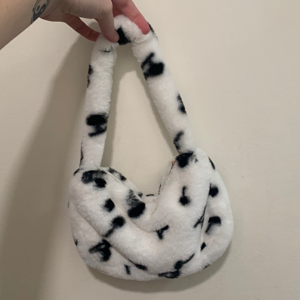 Furry handbag